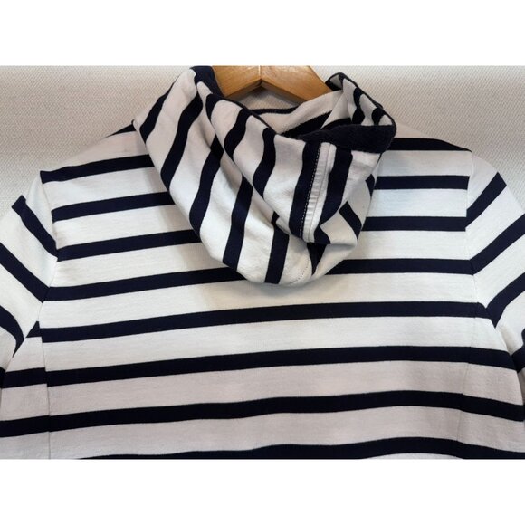 Lauren Ralph Lauren Womens Zip-Up Hoodie Jacket Sze M Navy White Striped Zip Up - Picture 10 of 10
